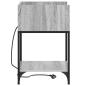 Preview: Nachttische 2 pcs Grau Sonoma 40 x 40 x 61 cm Holzwerkstoff