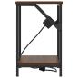 Preview: Nachttisch Braune Eiche 38 x 30 x 48 cm Holzwerkstoff