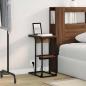 Preview: Nachttisch Braun Eiche 41,5 x 26 x 60,5 cm Holzwerkstoff