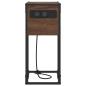 Preview: Nachttisch Braune Eiche 41,5 x 26 x 60,5 cm Holzwerkstoff