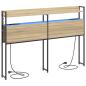Preview: Stauraum-Kopfteil Sonoma Eiche 120 cm Holzwerkstoff