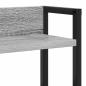 Preview: Stauraum-Kopfteil Grau sonoma 120 cm Holzwerkstoff