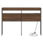 Preview: Stauraum-Kopfteil Braun Eiche 120 cm Holzwerkstoff