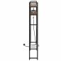 Preview: Stauraum-Kopfteil Braun Eiche 120 cm Holzwerkstoff