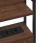 Preview: Stauraum-Kopfteil Braun Eiche 120 cm Holzwerkstoff