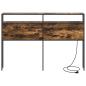 Preview: Stauraum-Kopfteil mit Kopfteil mit Speicher Rauch-Eiche 135 cm Holzwerkstoff