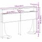 Preview: Stauraum-Kopfteil mit Kopfteil mit Speicher Braun Eiche 135 cm Holzwerkstoff