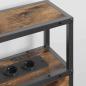 Preview: Stauraum-Kopfteil mit Kopfteil mit Speicher Rauch-Eiche 140 cm Holzwerkstoff