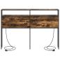 Preview: Stauraum-Kopfteil mit Kopfteil mit Speicher Rauch-Eiche 160 cm Holzwerkstoff