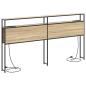 Preview: Stauraum-Kopfteil Sonoma Eiche 180 cm Holzwerkstoff