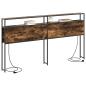 Preview: Stauraum-Kopfteil mit Kopfteil mit Speicher Rauch-Eiche 180 cm Holzwerkstoff