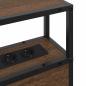 Preview: Stauraum-Kopfteil mit Kopfteil mit Speicher Braun Eiche 180 cm Holzwerkstoff