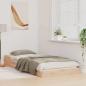 Preview: Bettgestell Braun 100 x 200 cm Massivholz Kiefer