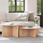 Preview: ARDEBO.de - Couchtisch 2 pcs Natürlich 79 x 39.5 x 40 cm Massivkiefer