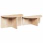 Preview: Couchtisch 2 pcs Natürlich 79 x 39.5 x 40 cm Massivkiefer