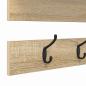 Preview: Wandmontierter Kleiderständer Sonoma Eiche 90 x 15 x 36 cm