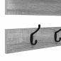 Preview: Wandmontierter Kleiderständer Grau Sonoma 90 x 15 x 36 cm