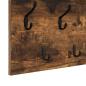 Preview: Wandmontierter Kleiderständer Räuchereiche 100 x 40 x 12 cm