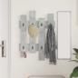 Preview: Wandmontierter Kleiderständer Betongrau 60 x 3 x 82 cm