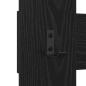 Preview: Wandmontierter Kleiderständer Schwarze Eiche 65 x 3 x 100 cm