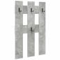 Preview: Wandmontierter Kleiderständer Betongrau 65 x 3 x 100 cm