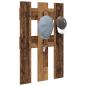 Preview: Wandmontierter Kleiderständer Altholz 65 x 3 x 100 cm