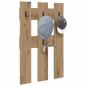 Preview: Wandmontierter Kleiderständer mit Speicher Eiche handwerklich