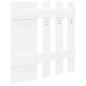 Preview: Wandmontierter Kleiderständer Weiß 100 x 10 x 100 cm