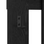 Preview: Wandmontierter Kleiderständer Schwarz Eiche 100 x 10 x 100 cm