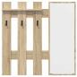 Preview: Wandmontierter Kleiderständer Sonoma Eiche 100 x 10 x 100 cm
