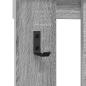 Preview: Wandmontierter Kleiderständer Grau sonoma 100 x 10 x 100 cm