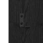 Preview: Wandmontierter Kleiderständer Schwarze Eiche 96 x 1.5 x 90 cm