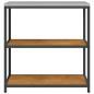Preview: Küchenlageregal mit Regal mit Speicher Rostig 60 x 50 x 92 cm Wetterstahl