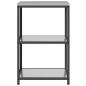 Preview: Küchenlageregal mit Regal mit Speicher Silber 60 x 50 x 92 cm Edelstahl
