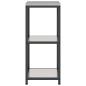 Preview: Küchenlageregal mit Regal mit Speicher Silber 60 x 50 x 92 cm Edelstahl