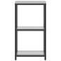 Preview: Küchenlageregal mit Regal mit Speicher Silber 60 x 50 x 92 cm Edelstahl