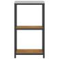 Preview: Küchenlageregal mit Regal mit Speicher Rostig 60 x 50 x 92 cm Wetterstahl