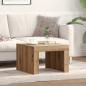 Preview: ARDEBO.de - Couchtisch Eiche handwerklich 50 x 50 x 35 cm Holzwerkstoff