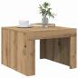 Preview: Couchtisch Eiche handwerklich 50 x 50 x 35 cm Holzwerkstoff