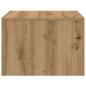 Preview: Couchtisch Eiche handwerklich 50 x 50 x 35 cm Holzwerkstoff
