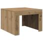 Preview: Couchtisch Eiche handwerklich 50 x 50 x 35 cm Holzwerkstoff