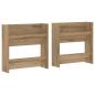 Preview: Wandschuhschränke 2 pcs Eiche handwerklich 60 x 18 x 60 cm