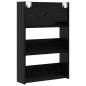 Preview: Wandschuhschränke 2 pcs Schwarze Eiche 60 x 18 x 60 cm