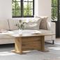 Preview: ARDEBO.de - Couchtisch Eiche handwerklich 103.5 x 60 x 40 cm Holzwerkstoff