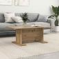 Preview: Couchtisch Eiche handwerklich 103.5 x 60 x 40 cm Holzwerkstoff