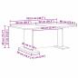 Preview: Couchtisch Schwarze Eiche 103.5 x 60 x 40 cm Holzwerkstoff