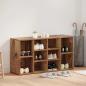 Preview: ARDEBO.de - Schuhbank mit Regal Sonstiges Altholz 103 x 30 x 55 cm Holzwerkstoff