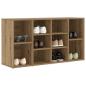 Preview: Schuhbank Eiche handwerklich 103 x 30 x 55 cm Holzwerkstoff