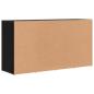 Preview: Schuhbank Schwarze Eiche 103 x 30 x 55 cm Holzwerkstoff