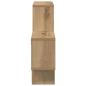 Preview: Wandregal Handwerklich gefertigter Eichenholz 82 x 15 x 51 cm